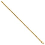 14K 3mm Diamond-cut Rope with Lobster Clasp Chain - Image 2