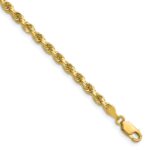 14K 3.5mm Diamond-cut Rope with Lobster Clasp Chain