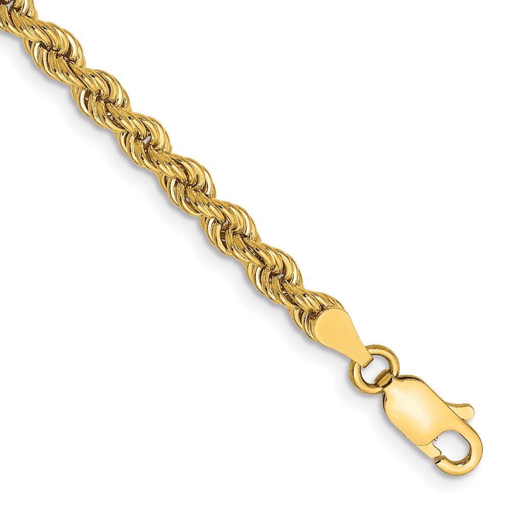 025S-7.jpg 14K 3.65mm Regular Rope with Lobster Clasp Chain - Image 1