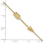 10k Polished Arrow Plus Extender - Total Anklet - Image 5