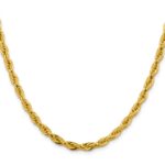 10k 4.75mm Semi-Solid Rope Chain - Image 2