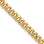 10k 5.25mm Semi-Solid Miami Cuban Chain