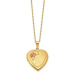 10k w/ 12k Accents and 14k Gold-filled Chain Black Hills Locket - Image 2