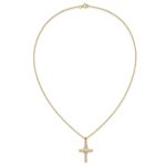 10k & 14k Gold Filled w/ 12k Accents Cross Necklace - Image 5