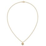 10k Tri-Color Black Hills Gold Heart Garnet Necklace - Image 5