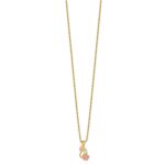 10K Tri-color w/14K Gold-filled Chain Black Hills Gold Necklace - Image 2