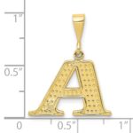 10k Initial A Pendant - Image 3