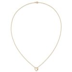 10K Polished CZ Heart Necklace - Image 5