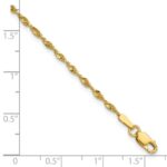 10k 1.8mm Extra-Light D/C Rope Chain Anklet - Image 3