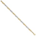 10k Two-tone Infinity Symbol Bracelet - Image 2