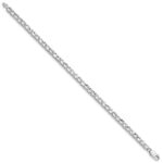 10K White Gold Diamond-Cut Bracelet - Image 2