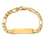 10k Figaro Link ID Bracelet - Image 4
