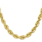 10k 10mm Diamond-cut Rope Chain - Image 2