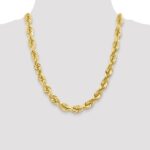 10k 10mm Diamond-cut Rope Chain - Image 4