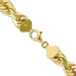 10k 10mm Diamond-cut Rope Chain - Image 3