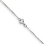 10k White Gold .5mm Carded Curb Chain - Image 3