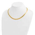 10k 6mm Domed Omega Necklace - Image 2