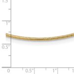 10k Yellow Gold 1.4mm Round Omega - Image 3