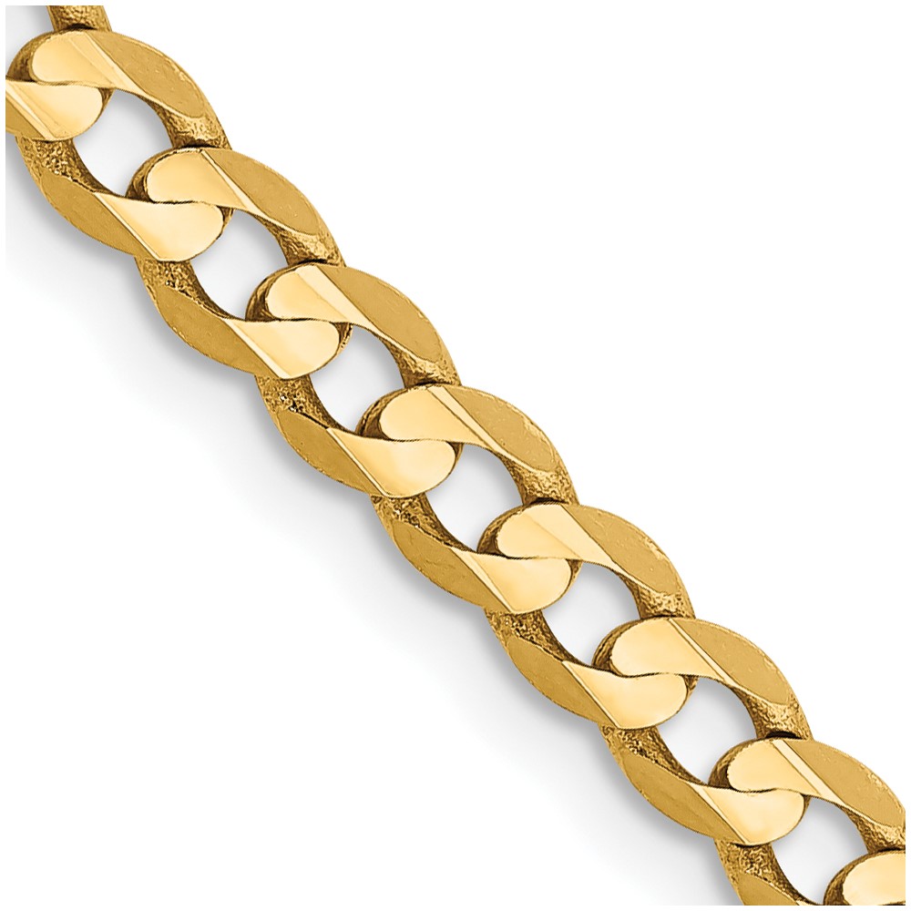 10LCR100.jpg 10K 3.8mm Open Concave Curb Chain 10K - Image 1