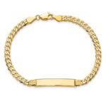 10k Flat Curb Link ID Bracelet - Image 4