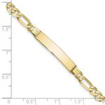 10k Figaro Link ID Bracelet - Image 3