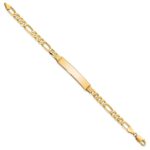 10k Figaro Link ID Bracelet - Image 2