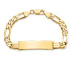 10k Figaro Link ID Bracelet - Image 4