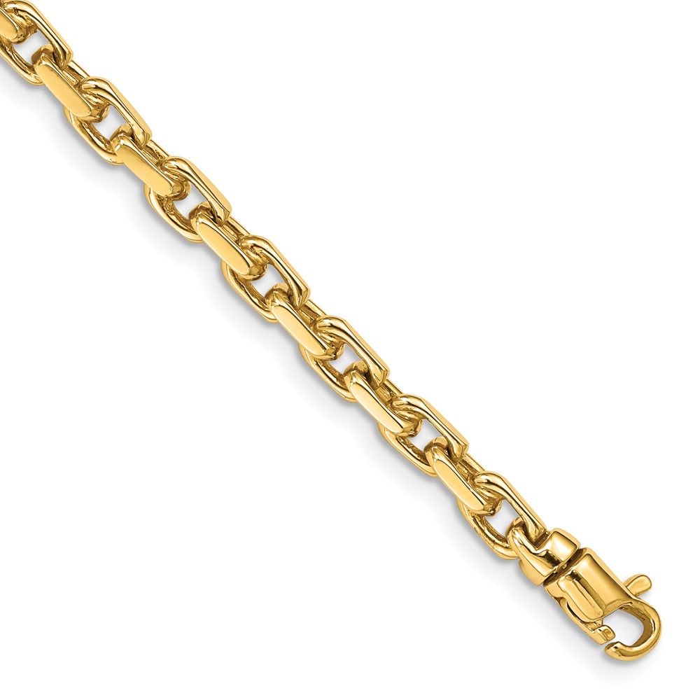 10LK302-7.jpg 10k 4.2mm Hand-Polished Fancy Link Chain - Image 1