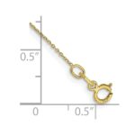 10k .6mm D/C Round Open Link Cable Chain Anklet - Image 2