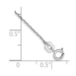 10k WG .8mm D/C Cable with Spring Ring Clasp Chain Anklet - Image 2