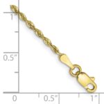 10k 1.85mm D/C Quadruple Rope Chain Anklet - Image 2