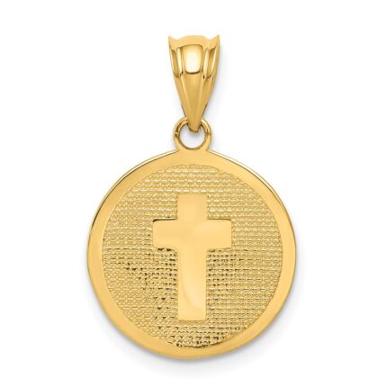 14k Reversible Cross and 1ST HOLY COMMUNION Charm