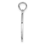 14K White Gold Enameled BIG-LITTLE SISTER 2-Piece Break-Apart Heart Charm - Image 2