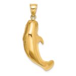 14K 3-D Polished Large Manatee Charm - Image 4
