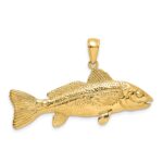 14K 3-D Red Fish Charm - Image 4