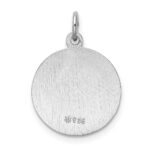 Sterling Silver Rhodium-plated Our Lady of Guadalupe Medal - Image 3