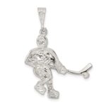 Sterling Silver Hockey Player Charm - Image 4