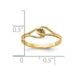 14k Polished .02ct. Diamond Fancy Ring Mounting - Image 5