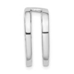 14k White Gold Holds 6mm Stone Slide Mounting Fits up to 6mm Regular/8mm Fancy or Reversible Omega