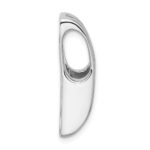 14k White Gold Holds 6.8mm Stone Slide Mounting Fits up to 6mm Regular/8mm Fancy or Reversible Omega - Image 2