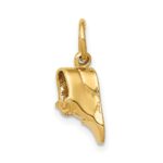 10k Single Baby Shoe Charm - Image 2