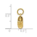 10k Single Baby Shoe Charm - Image 3