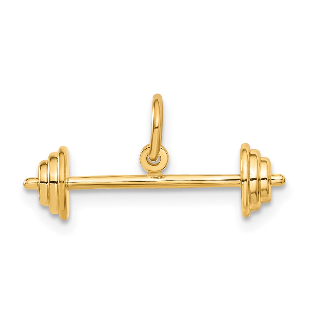 10A9091.jpg 10k Barbell Charm - Image 1
