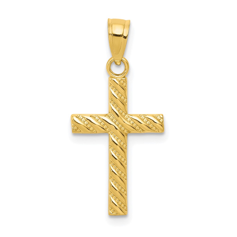 10C1095.jpg 10k Cross Pendant - Image 1