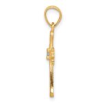 10k CZ Cross Pendant - Image 2