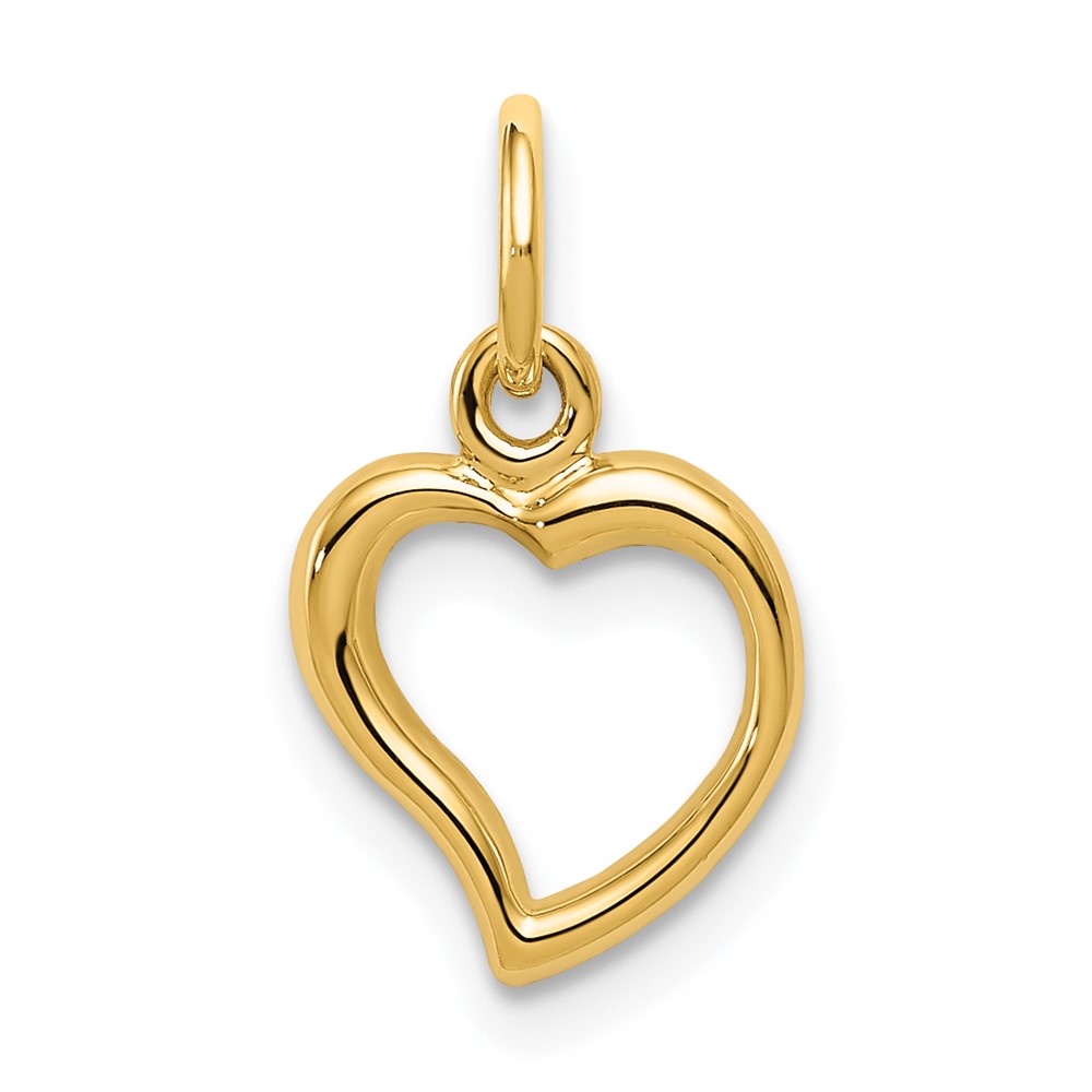 10C2153.jpg 10K Polished Heart Pendant - Image 1