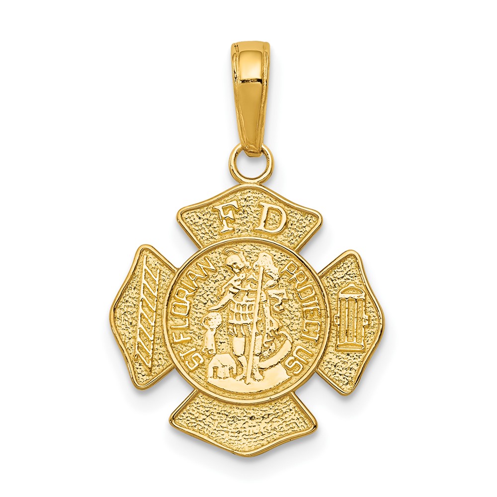 10C2258.jpg 10k St. Florian Protect Us/Fire Dept. Pendant - Image 1