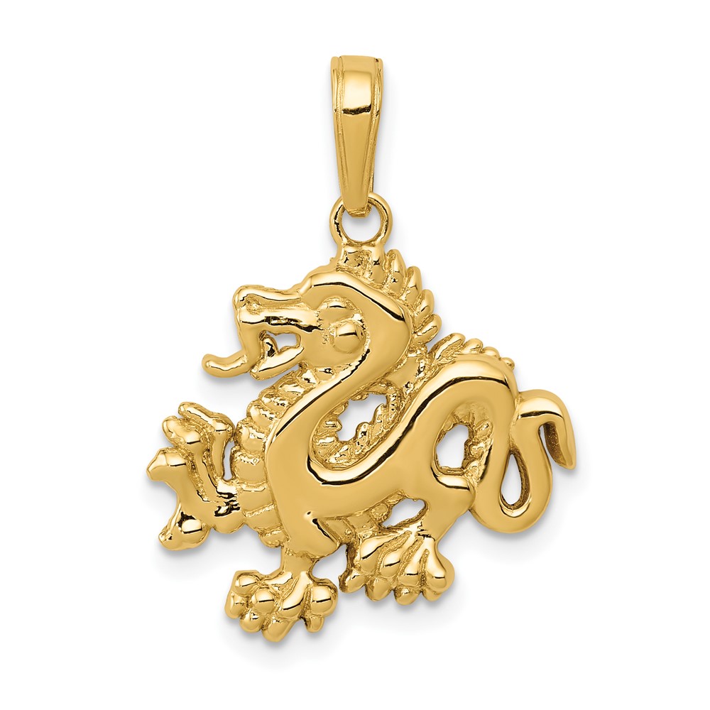 10C2379.jpg 10k Dragon Pendant - Image 1