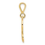 10k Initial H Pendant - Image 2