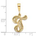 10k Initial T Pendant - Image 3